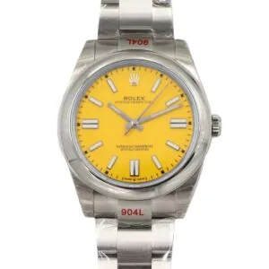 Oyster Perpetual 41mm esfera amarilla 114300