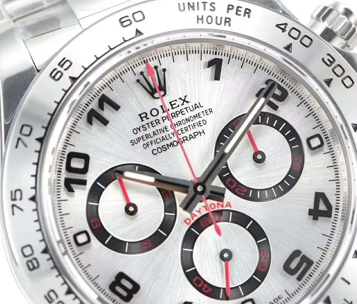 Daytona 116509 cadran argenté en or blanc – Image 4