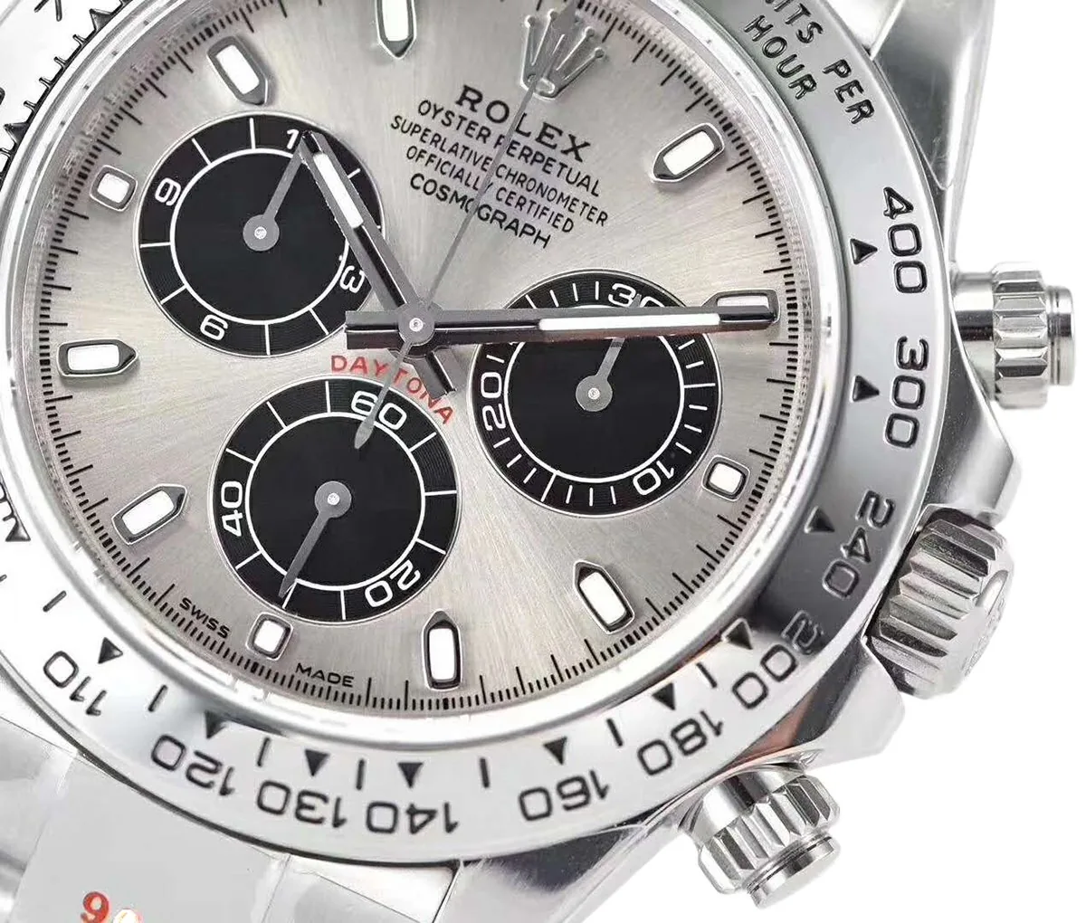 Daytona 116509 quadrante acciaio e nero in oro bianco - immagine 4