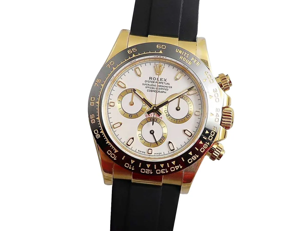 Daytona 116518LN esfera blanca en oro amarillo - Imagen 2