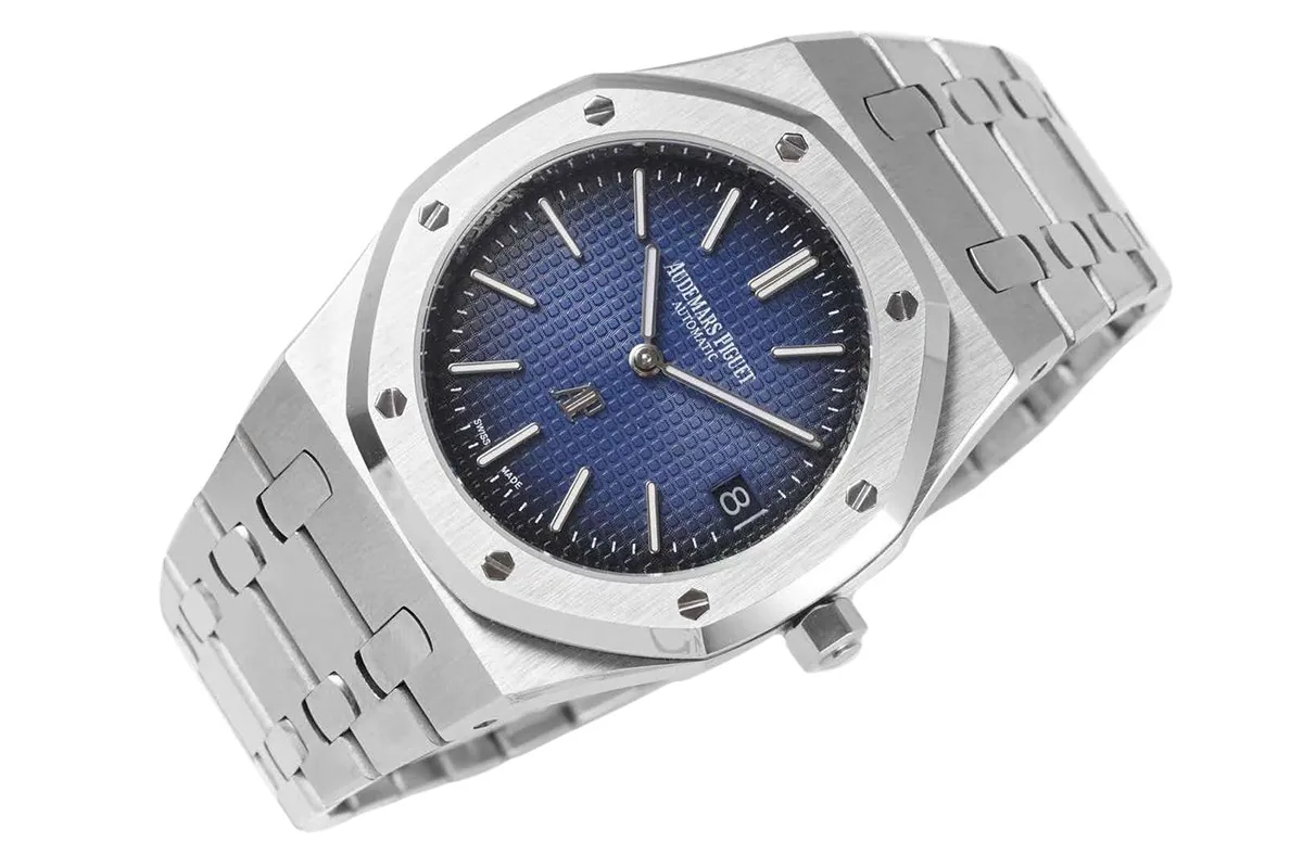 Royal Oak 15202 39mm rauchblaues Zifferblatt – Bild 5