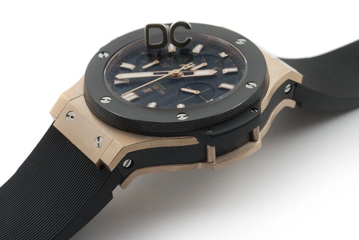 Big Bang Chronograph esfera de fibra de carbono en oro rosa - Imagen 2