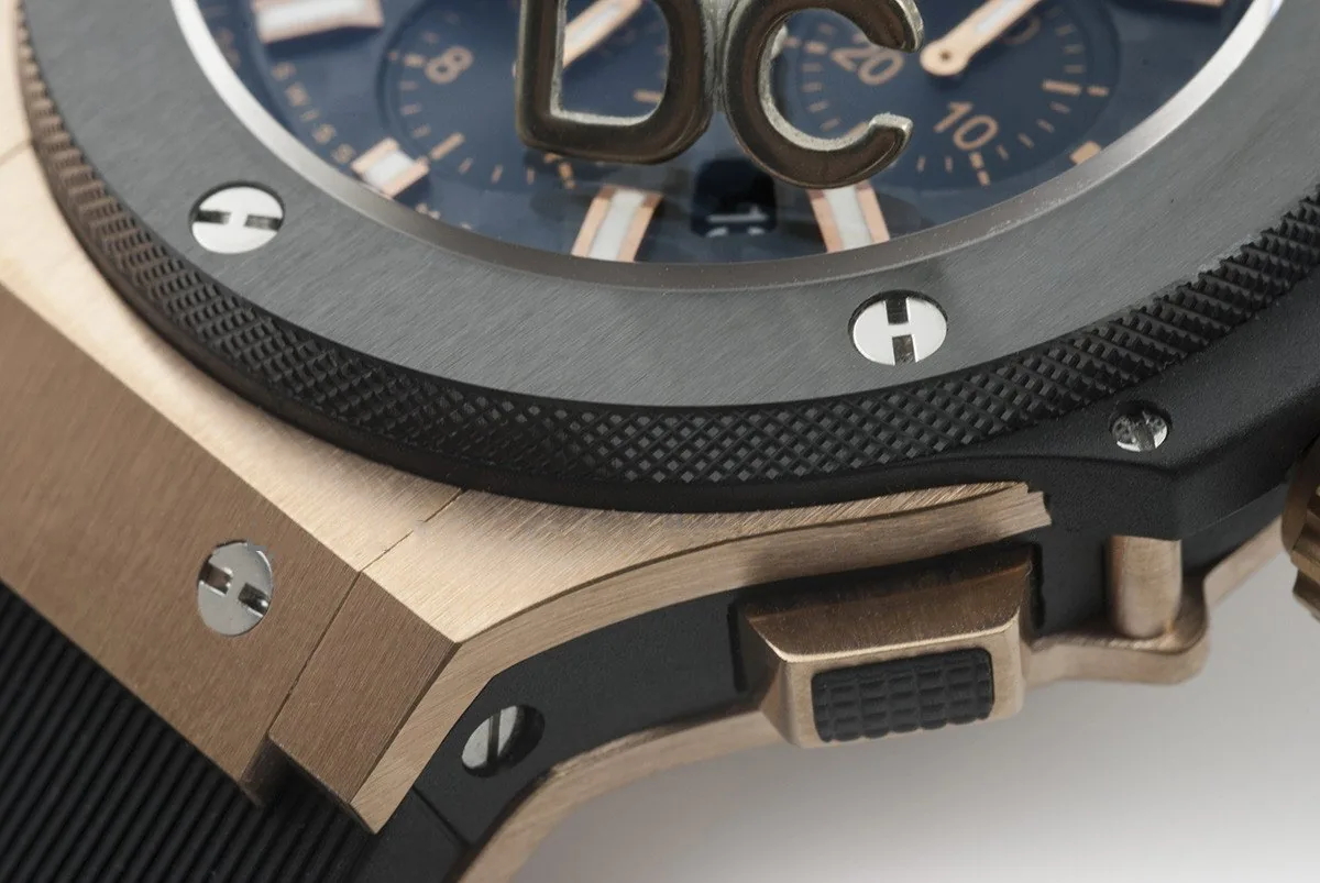 Big Bang Chronograph esfera de fibra de carbono en oro rosa - Imagen 3