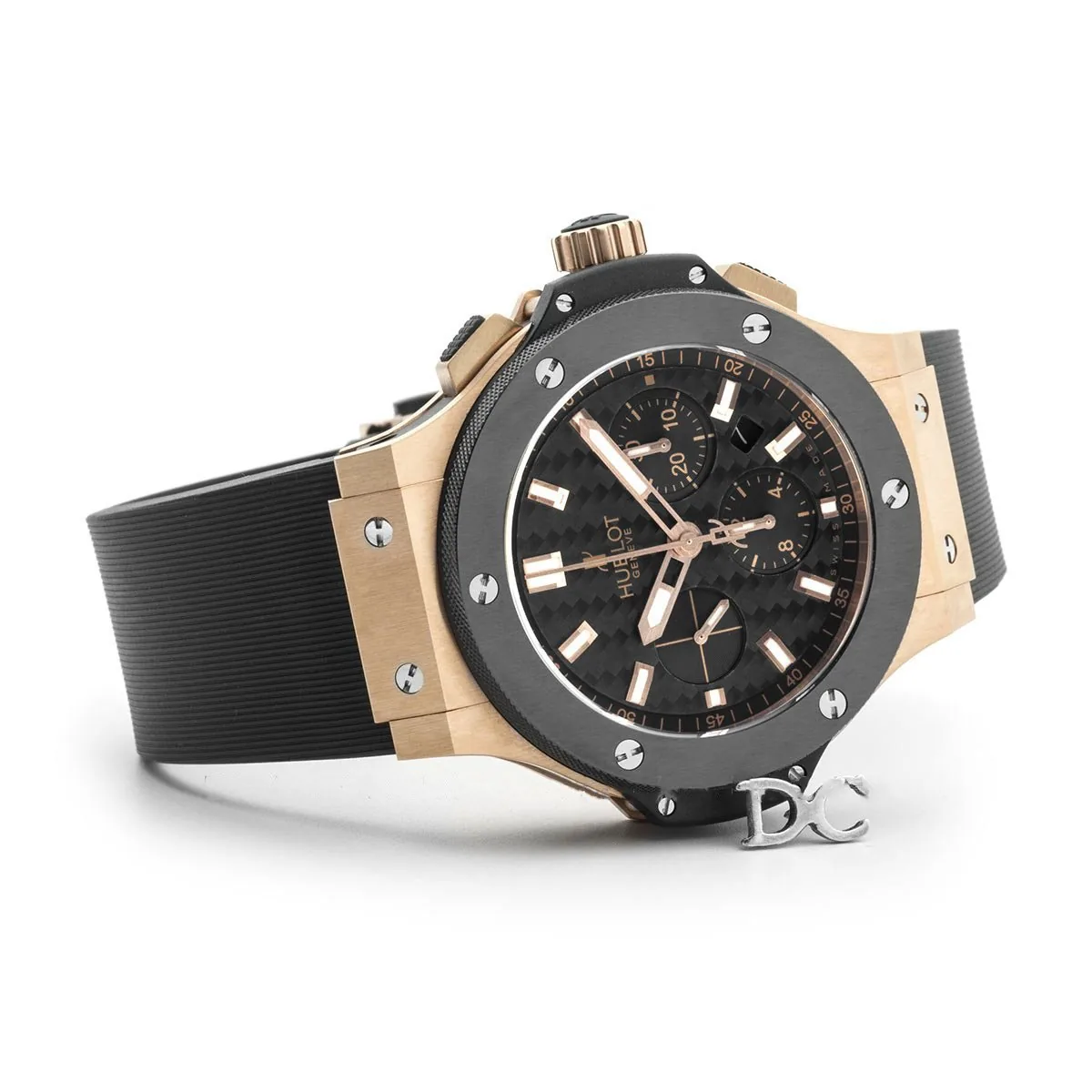 Big Bang Chronograph esfera de fibra de carbono en oro rosa - Imagen 4