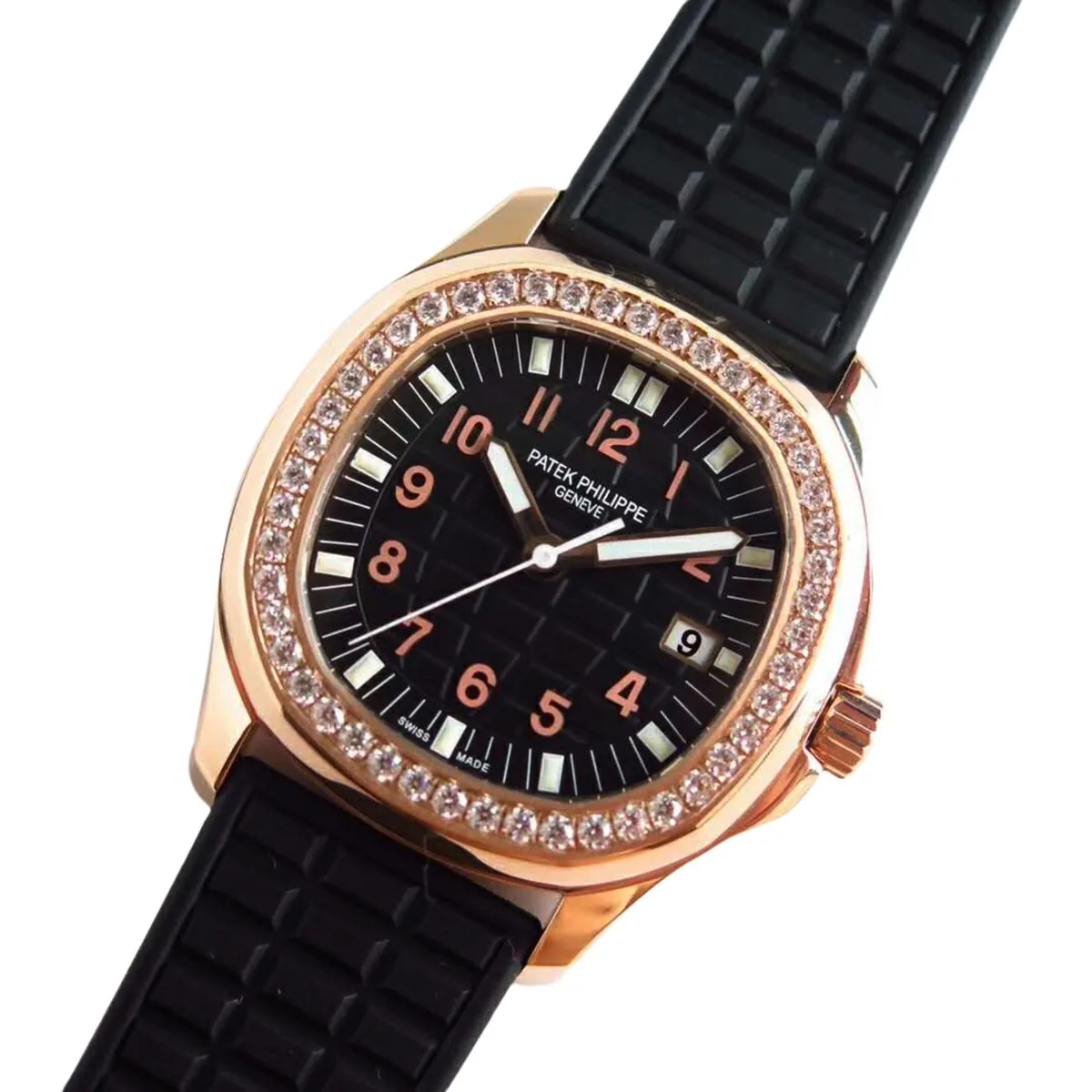 Aquanaut Luce 5068R esfera negra en oro rosa - Imagen 2