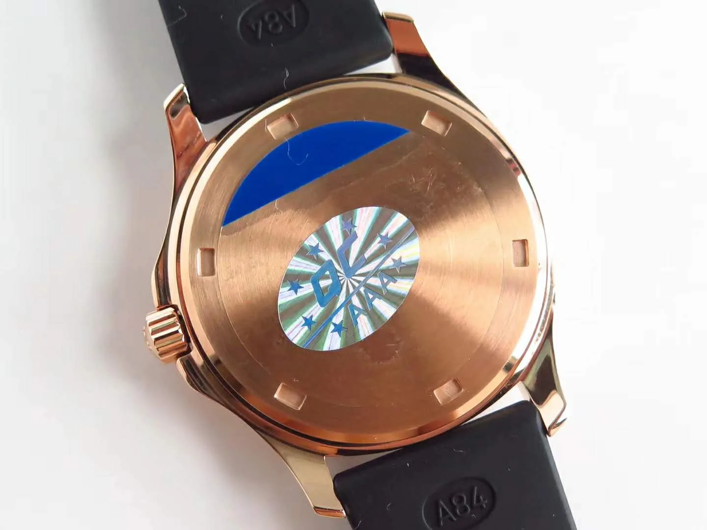 Aquanaut Luce 5068R esfera negra en oro rosa - Imagen 4
