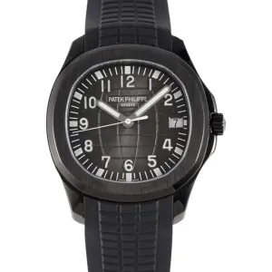 Aquanaut 5167A ‘Black Venom Limited Edition’ Black Dial on Black Rubber Strap