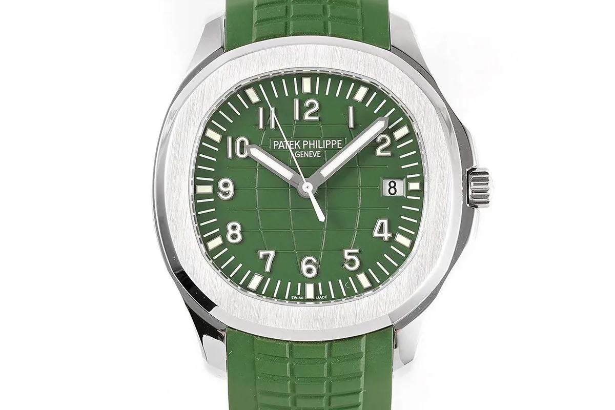 Aquanaut 5168G-010 esfera verde en oro blanco - Imagen 6
