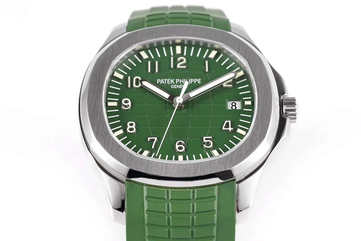 Aquanaut 5168G-010 esfera verde en oro blanco - Imagen 5