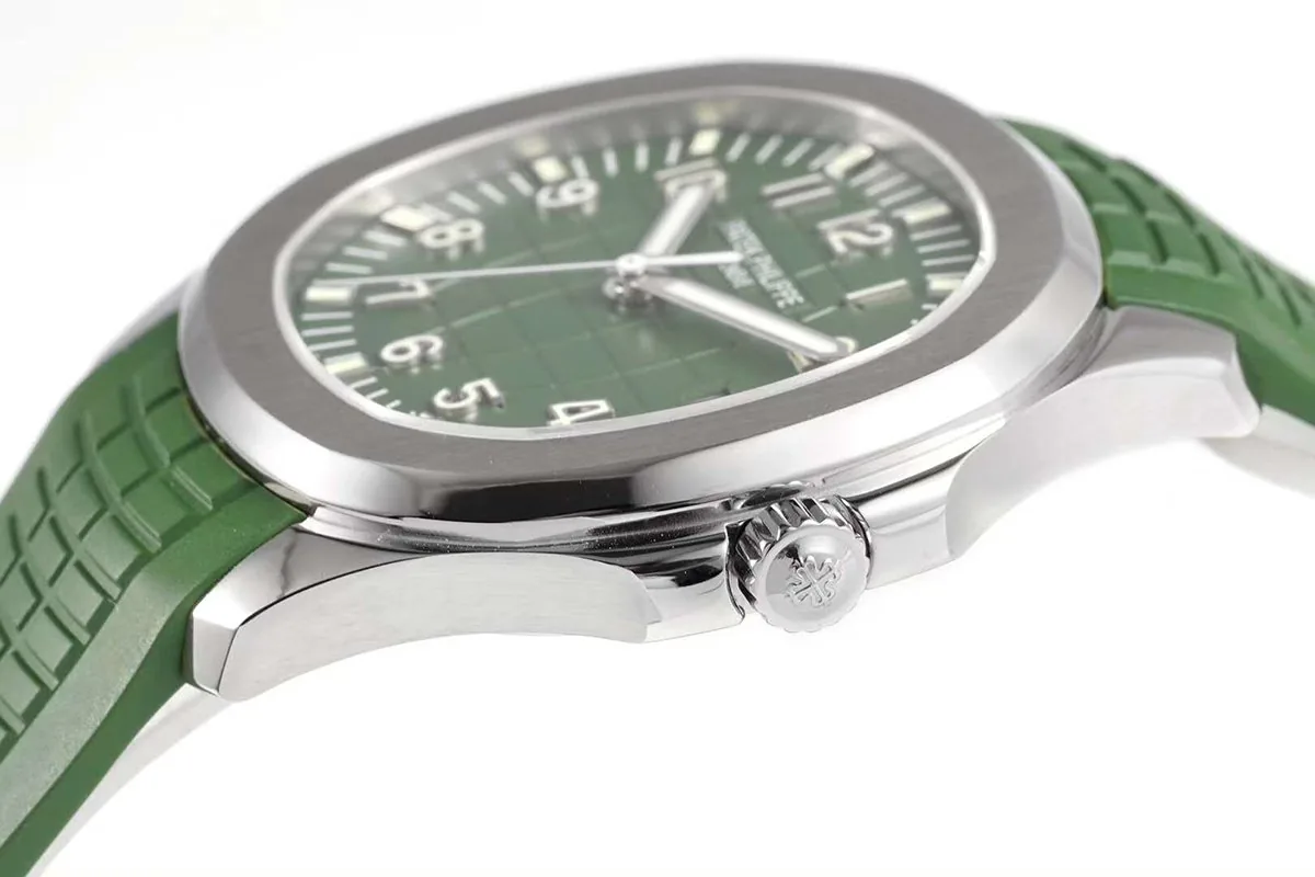 Aquanaut 5168G-010 esfera verde en oro blanco - Imagen 3