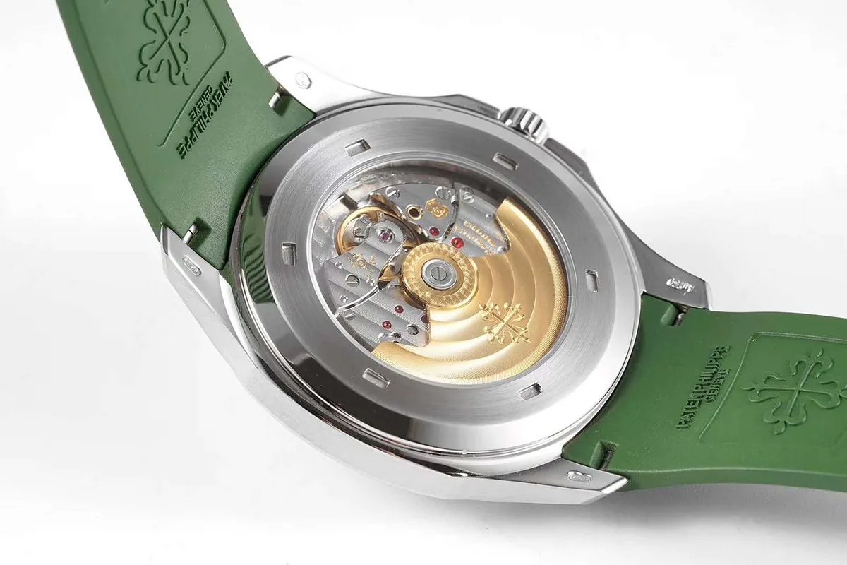 Aquanaut 5168G-010 esfera verde en oro blanco - Imagen 9