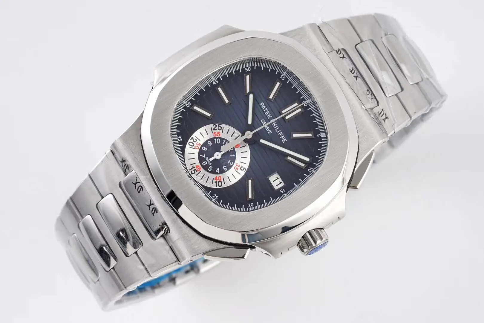 Nautilus 5980/1A-001 quadrante blu in acciaio - immagine 2