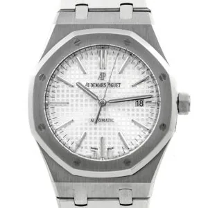 Royal Oak 15400 acciaio quadrante bianco