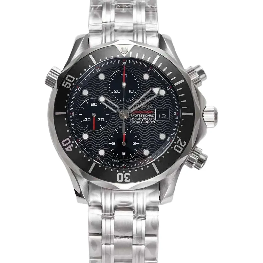 Seamaster Diver 300m Chronograph Black Dial on Bracelet