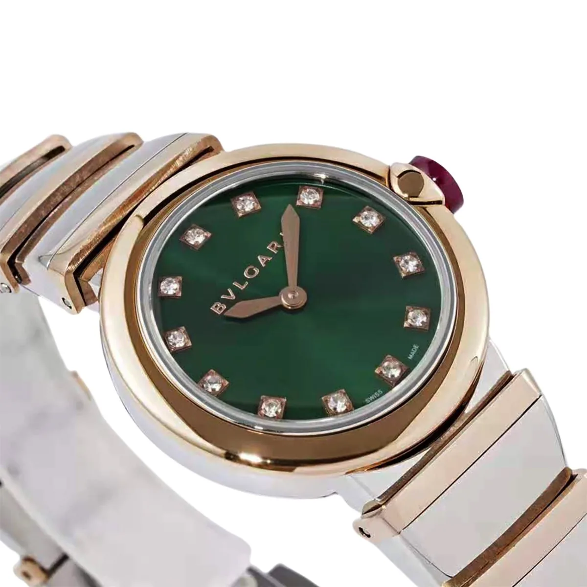 Lvcea Emerald Green Dial in Rose Gold/Steel - Image 2