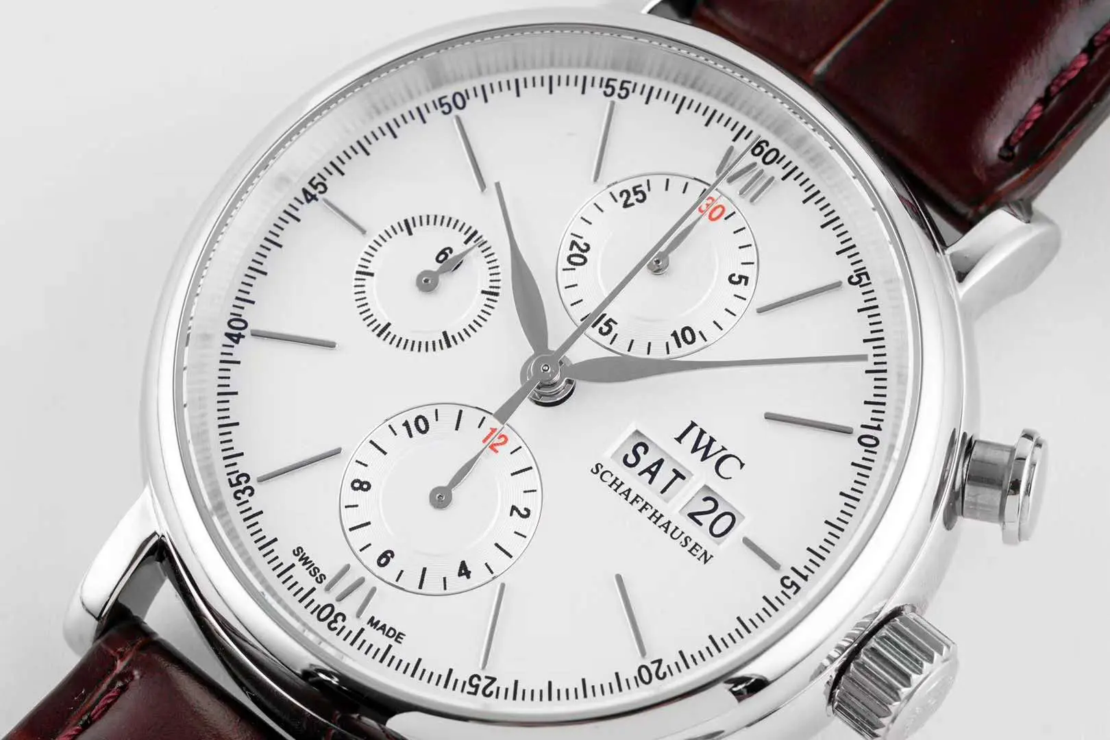 Portofino Chronograph IW391027 Edition “150 Years” cadran blanc en acier – Image 5
