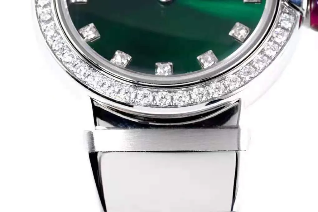 Lvcea Emerald Green Dial in Steel with Diamond Bezel - Image 5