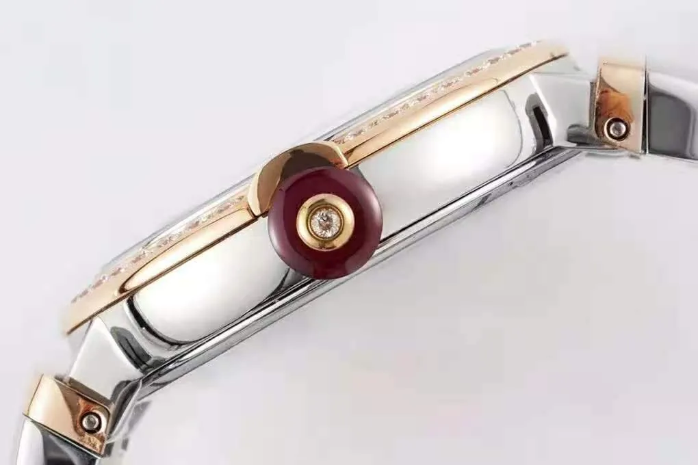 Lvcea quadrante grigio in oro rosa/acciaio con lunetta con diamanti - immagine 9