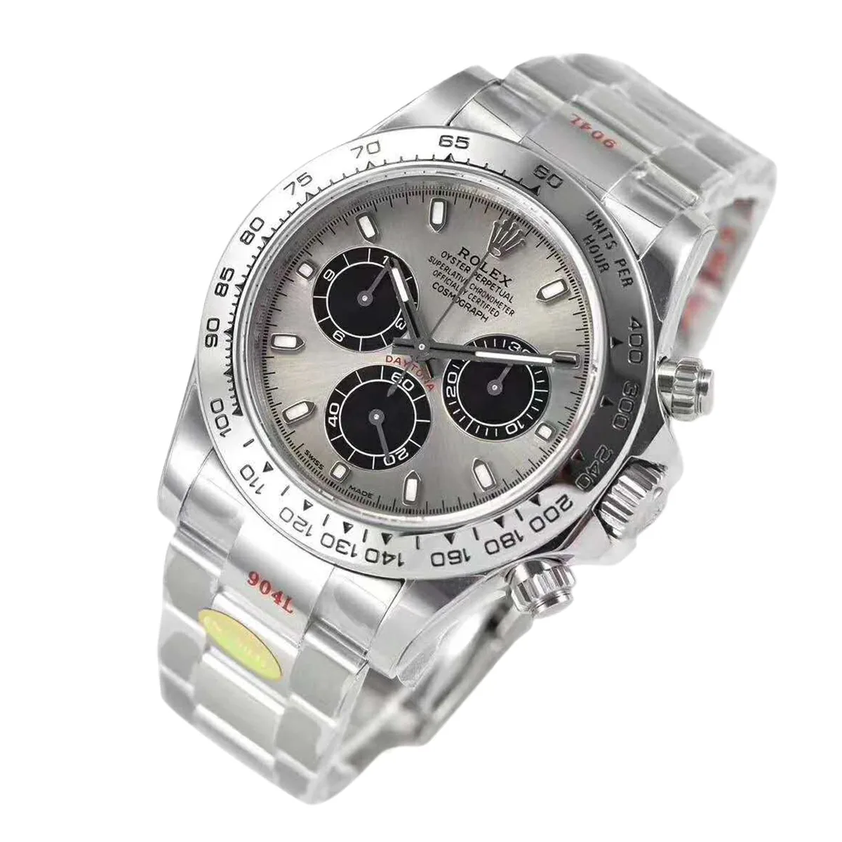Daytona 116509 quadrante acciaio e nero in oro bianco - immagine 2
