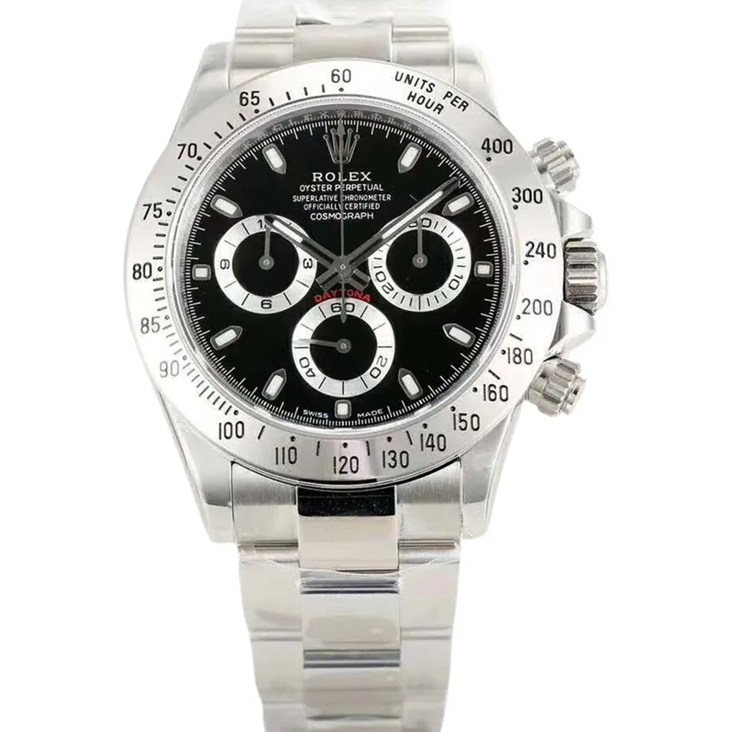 Daytona 116520 Black Dial in Steel