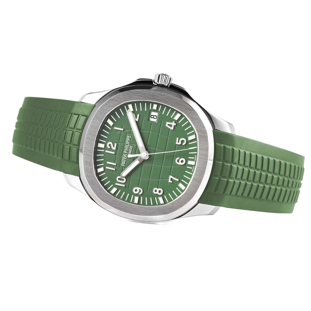 Aquanaut 5168G-010 esfera verde en oro blanco - Imagen 4
