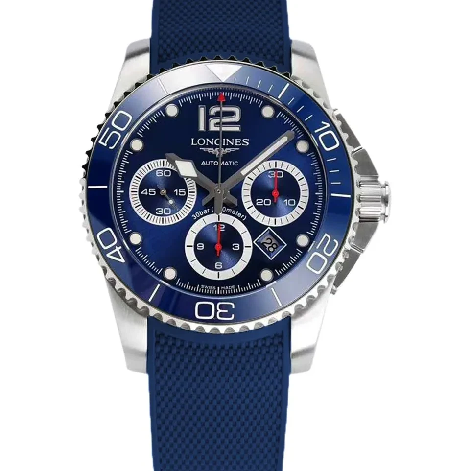 Hydroconquest Blue Dial on Rubber Strap