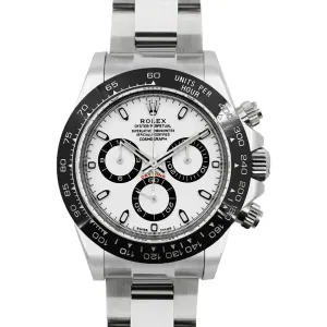Daytona Panda 126500 White Dial in Steel QF