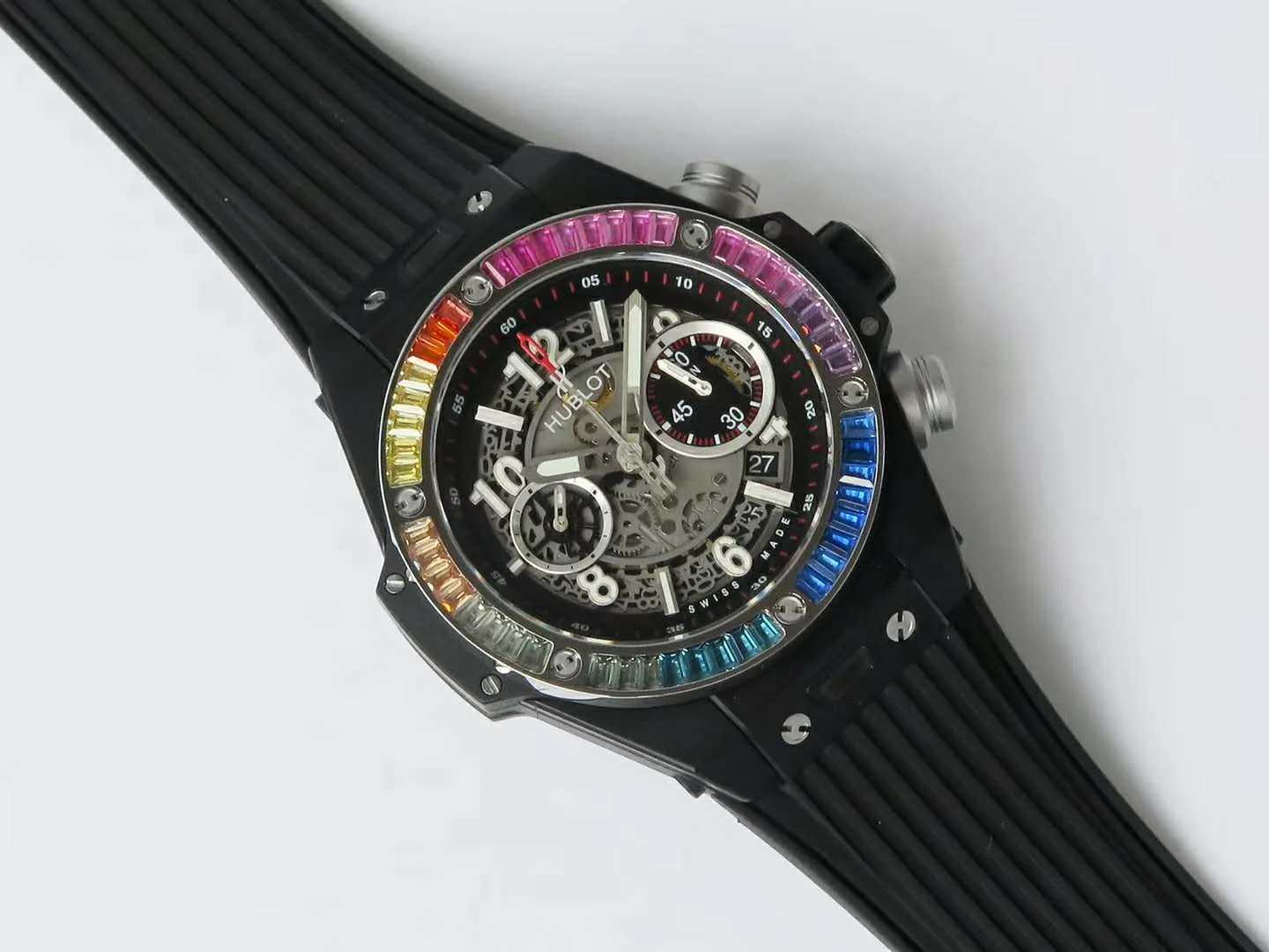 Big Bang Unico Black Magic with Rainbow Diamonds - Image 4