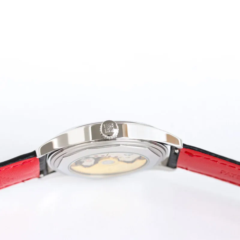 Calatrava 6007G-001 quadrante nero rosso in oro bianco - immagine 4