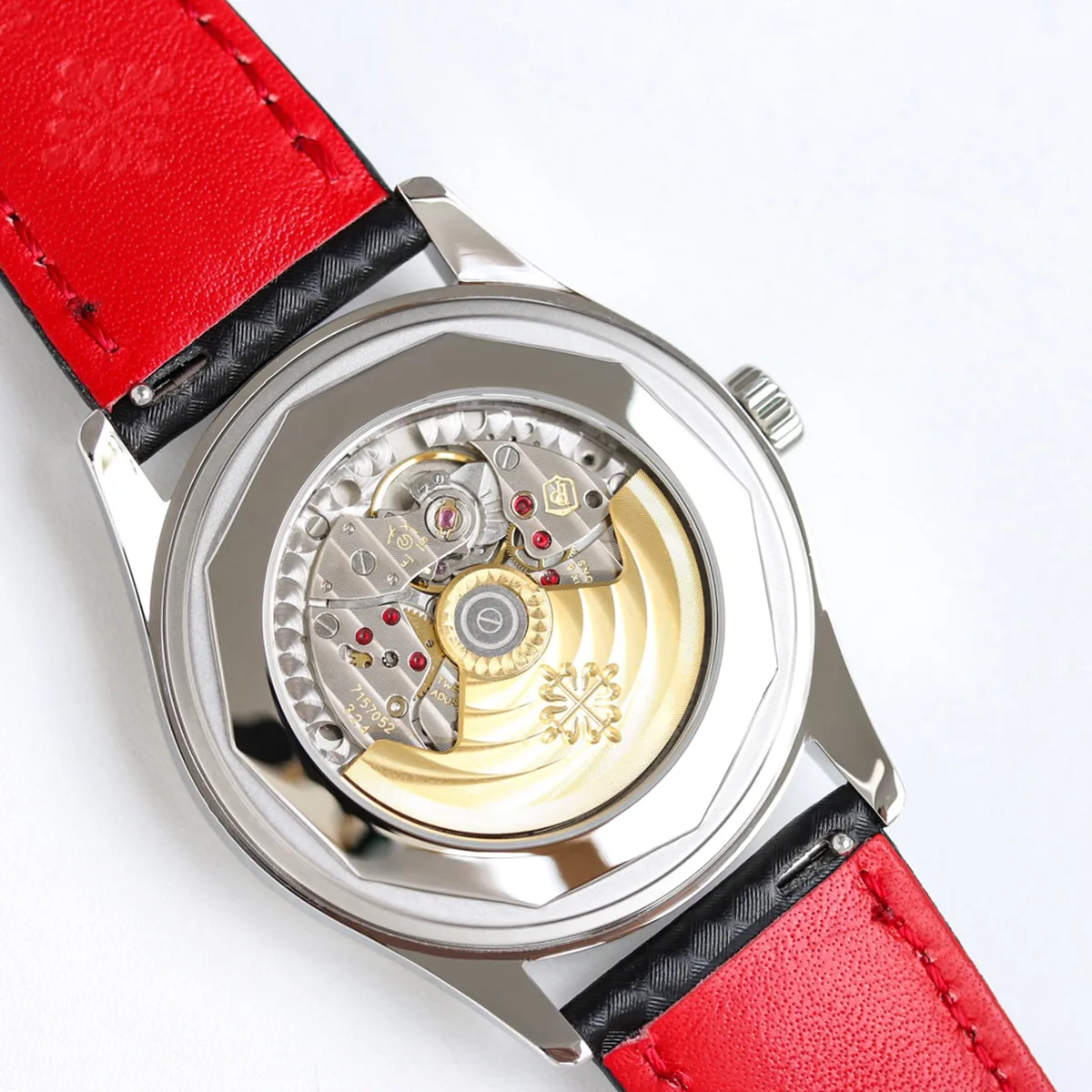 Calatrava 6007G-001 quadrante nero rosso in oro bianco - immagine 7