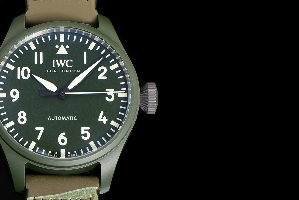 Big Pilot’s Watch 43 IW329802 Top Gun Edition Woodland con correa de camuflaje - Imagen 8