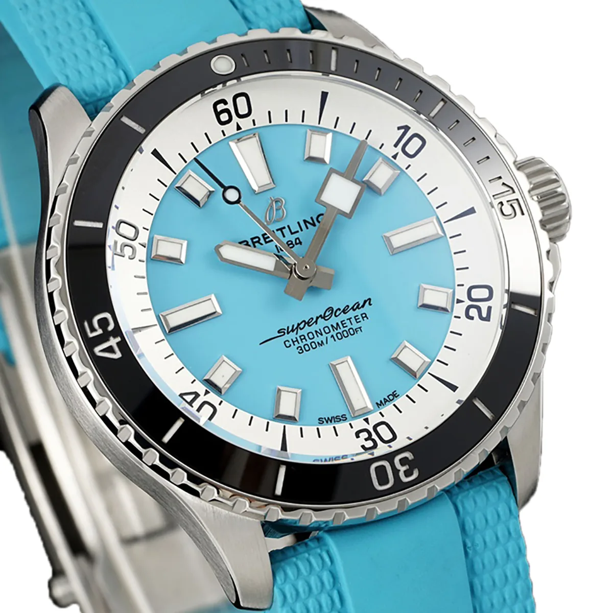 Superocean Automatic 44 esfera azul Tiffany Ref: A17376211L2S1 - Imagen 3