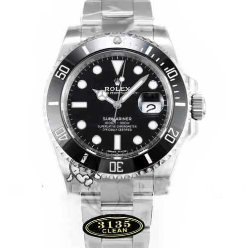 Submariner 116610 LN Black Ceramic Clean Factory 904L 1:1 Best Edition on SS Bracelet VS3135