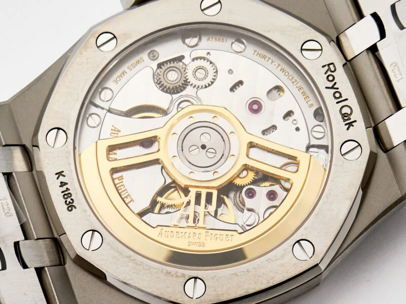 Royal Oak 41mm 15500 SS ZF 1:1 Best Edition esfera negra texturizada con brazalete SS SA4302 Super Clone V3 - Imagen 12