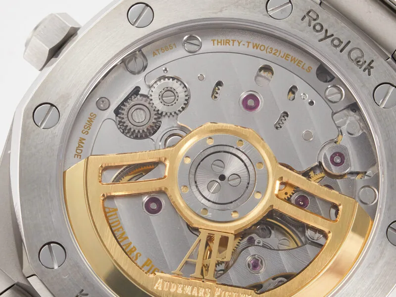 Royal Oak 41mm 15500 SS ZF 1:1 Best Edition esfera negra texturizada con brazalete SS SA4302 Super Clone V3 - Imagen 15