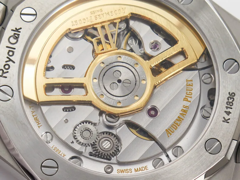Royal Oak 41mm 15500 SS ZF 1:1 Best Edition esfera negra texturizada con brazalete SS SA4302 Super Clone V3 - Imagen 16
