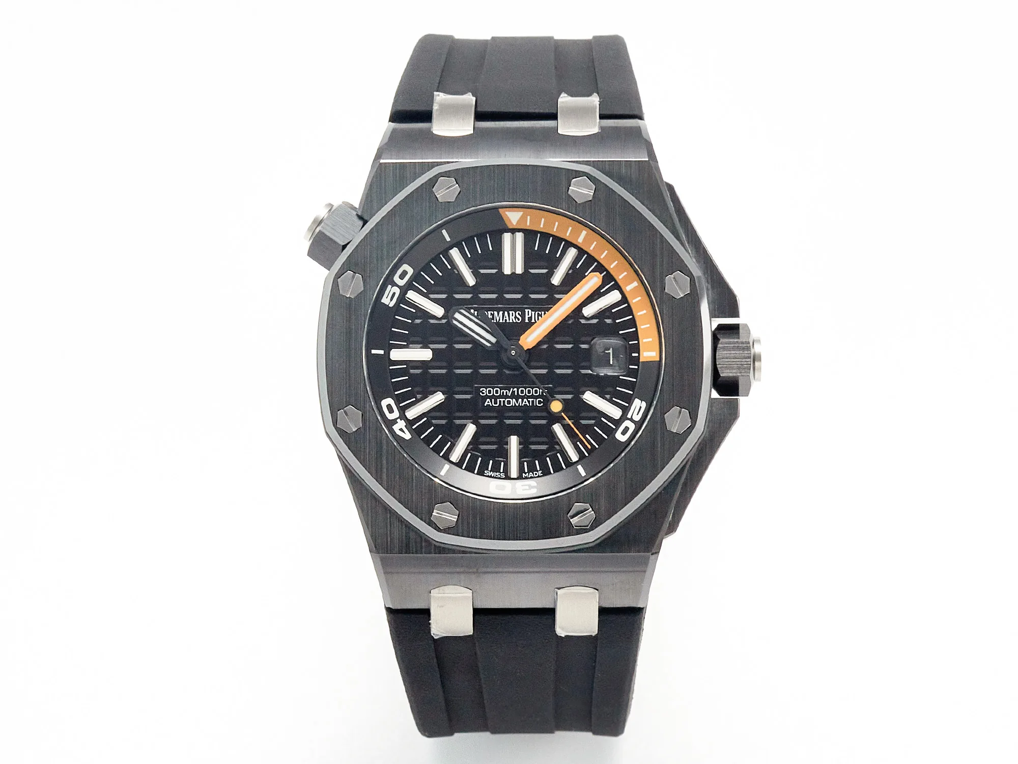 Royal Oak Offshore Diver 15707 cerámica negra ZF 1:1 Best Edition SA3120 Super Clone - Imagen 5