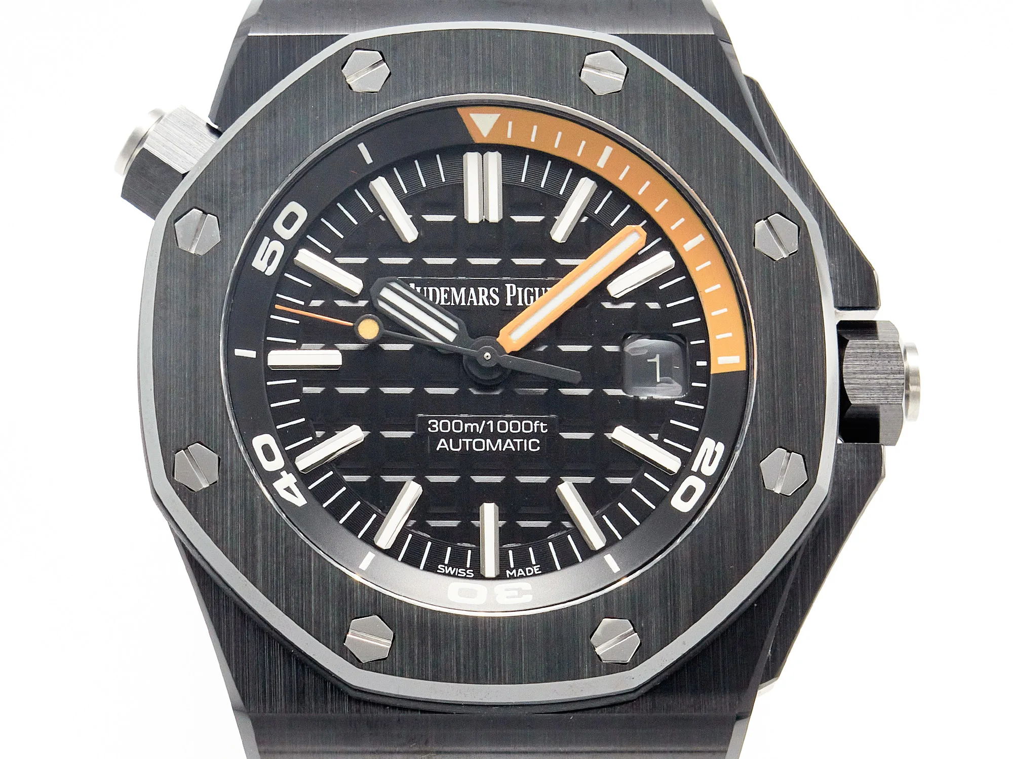 Royal Oak Offshore Diver 15707 cerámica negra ZF 1:1 Best Edition SA3120 Super Clone - Imagen 4