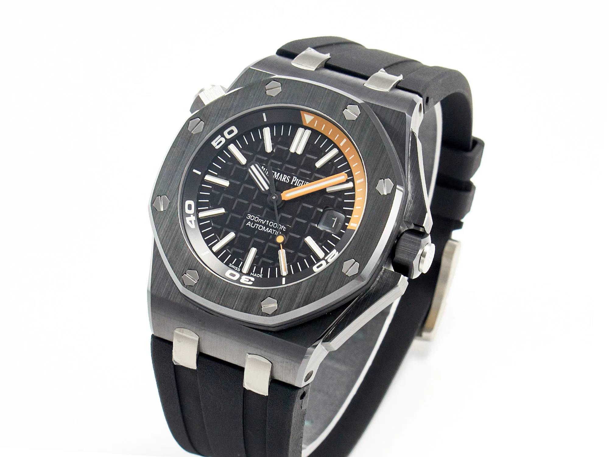 Royal Oak Offshore Diver 15707 cerámica negra ZF 1:1 Best Edition SA3120 Super Clone - Imagen 3