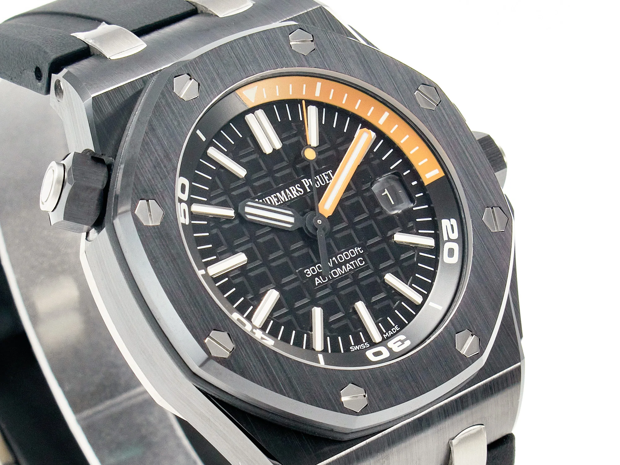 Royal Oak Offshore Diver 15707 cerámica negra ZF 1:1 Best Edition SA3120 Super Clone - Imagen 2