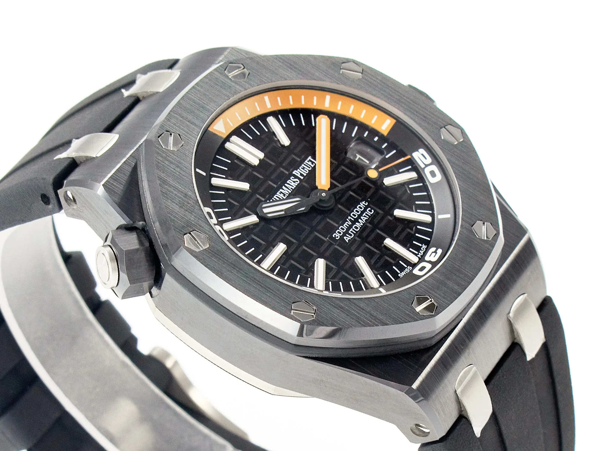 Royal Oak Offshore Diver 15707 cerámica negra ZF 1:1 Best Edition SA3120 Super Clone - Imagen 7