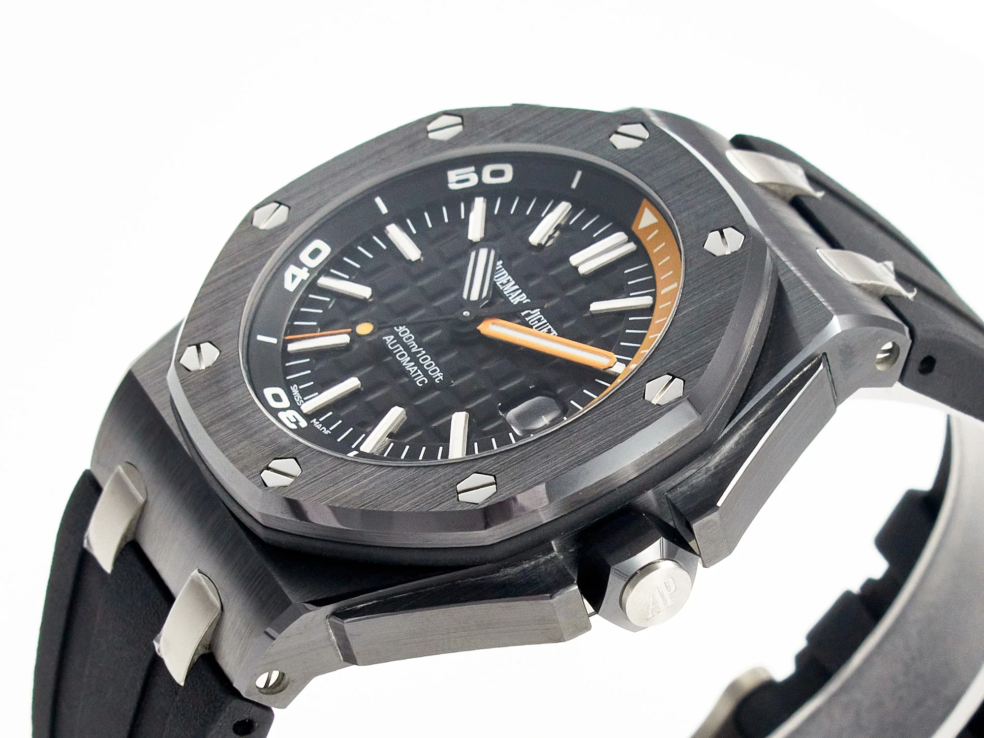 Royal Oak Offshore Diver 15707 cerámica negra ZF 1:1 Best Edition SA3120 Super Clone - Imagen 8