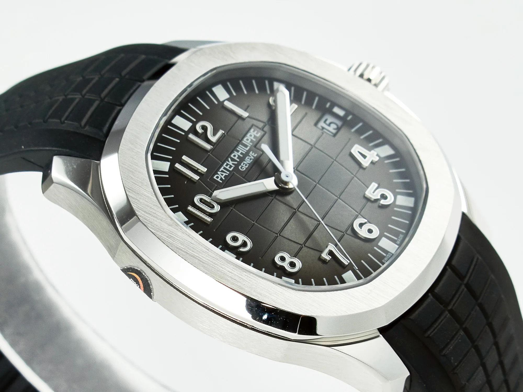 Aquanaut 5167A SS ZF 1:1 Best Edition cadran noir sur bracelet en caoutchouc noir A324 Super Clone(nouveau fermoir) – Image 6