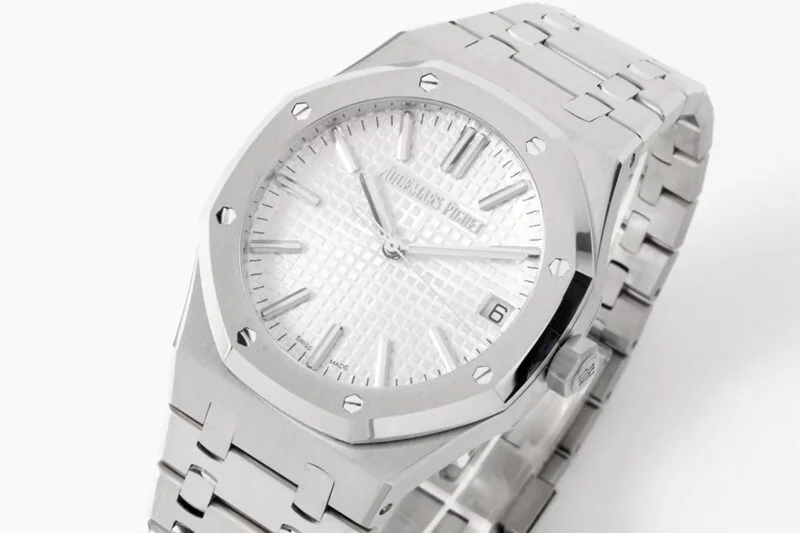 Royal Oak 15510 esfera blanca JF - Imagen 6