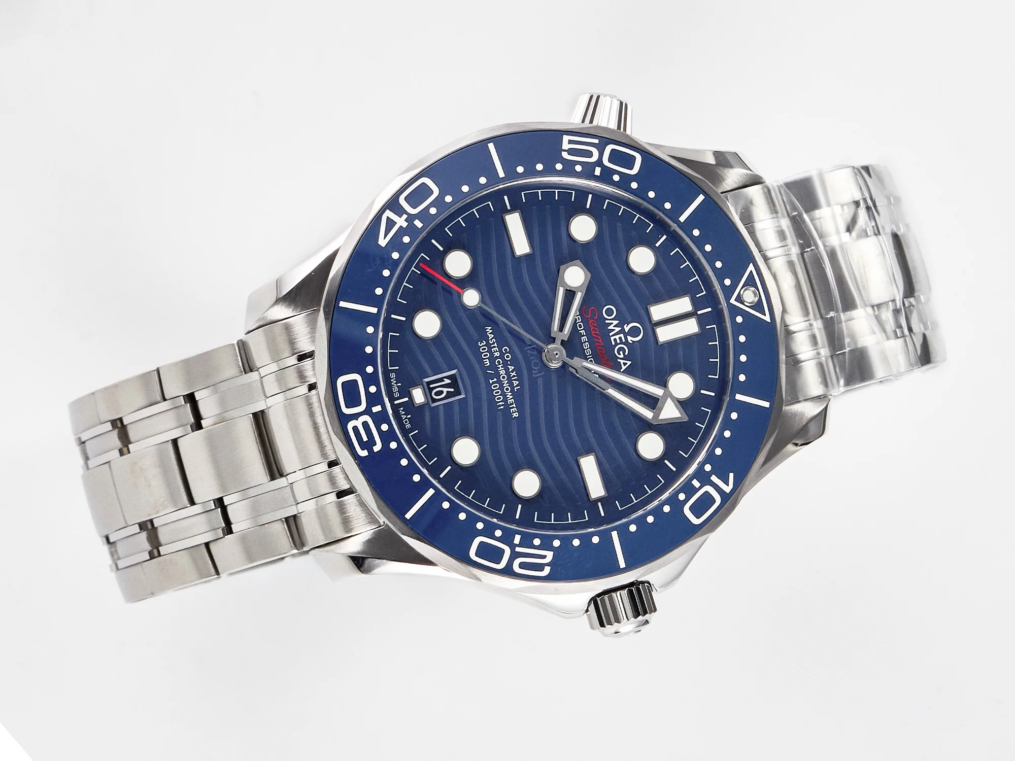 2018 Seamaster Diver 300M VSF 1:1 Best Edition Blue Ceramic Blue Dial on SS Bracelet A8800 V2
