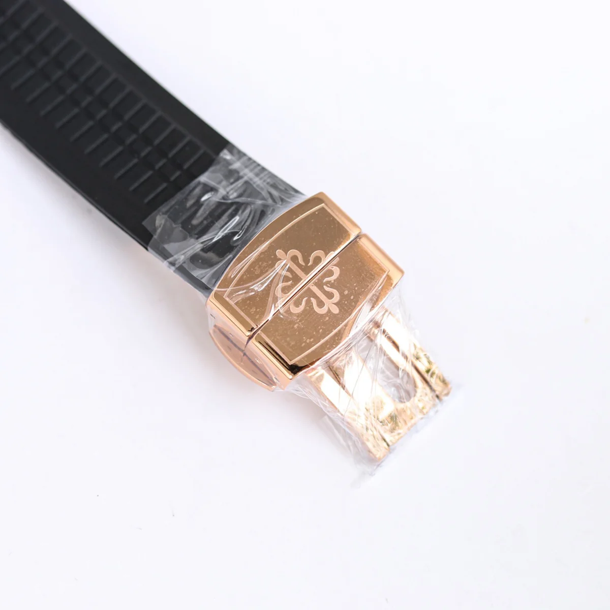 Aquanaut 5968G Black Dial on Black Rubber Strap in Rose Gold