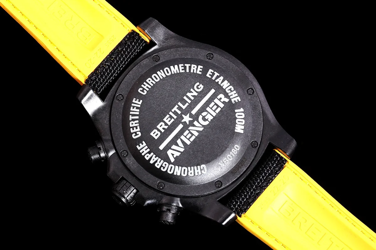Avenger Hurricane Black Dial on Black/Yellow Nylon Strap