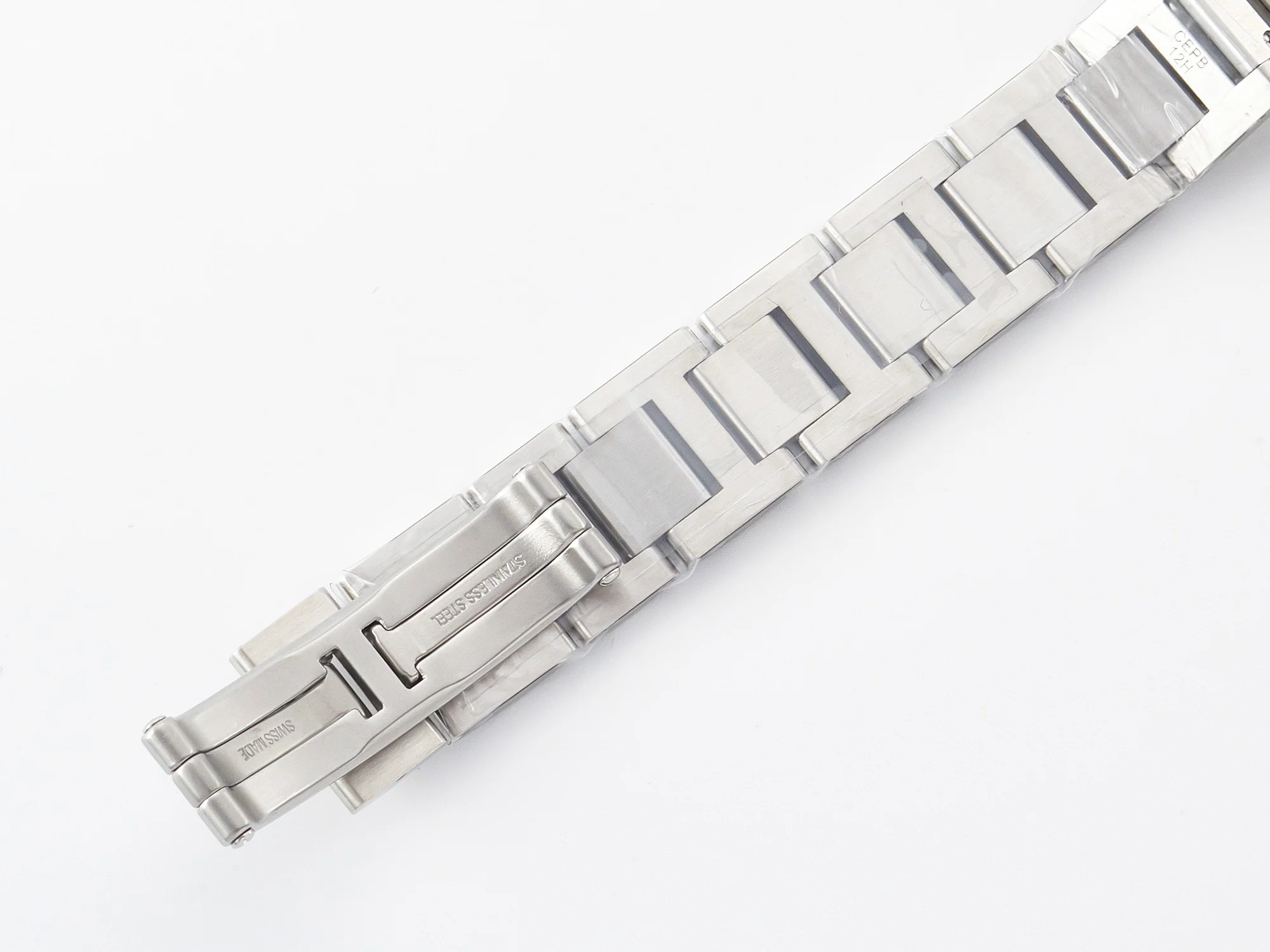 Ballon Bleu 33mm SS AF 1:1 Best Edition White Textured Dial on SS Bracelet Ronda Quartz