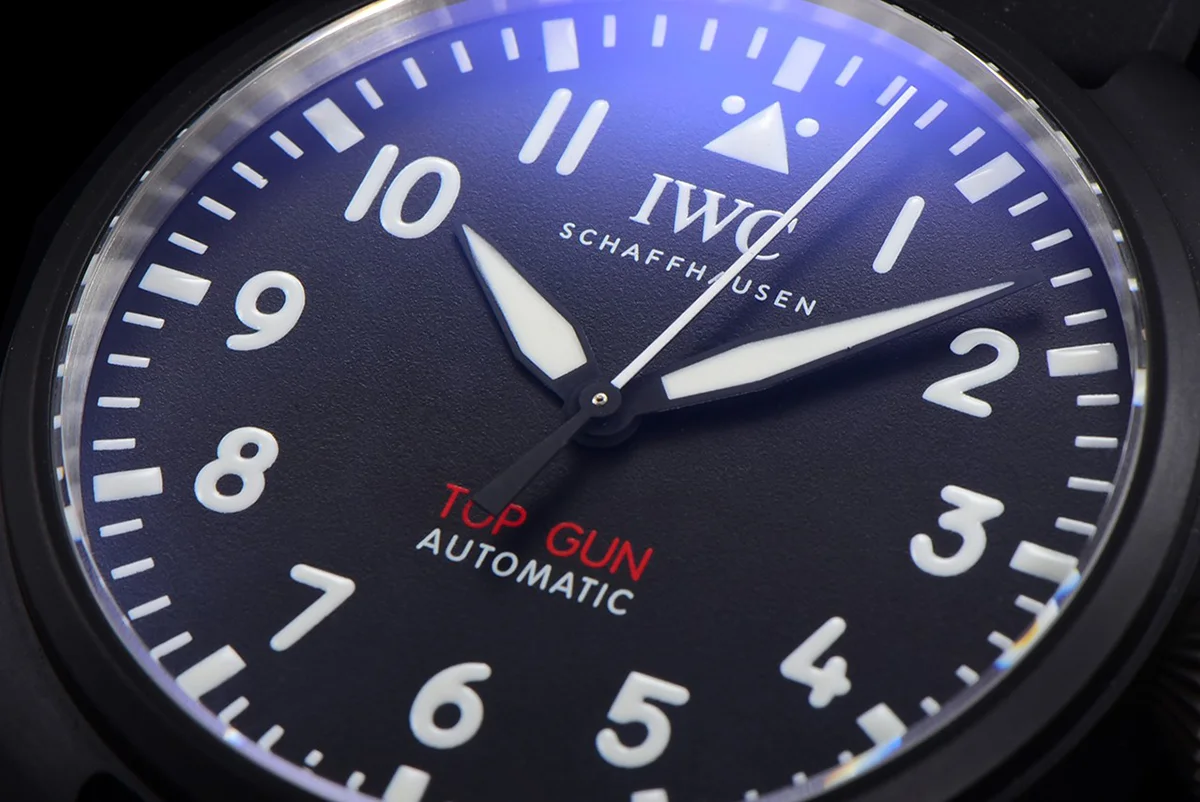 Big Pilot’s Watch Automatic Top Gun IW326906 on Black Leather Strap