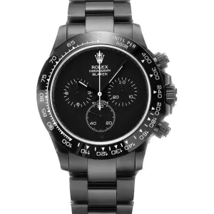 Blaken Daytona Matt Black with White Tachymeter